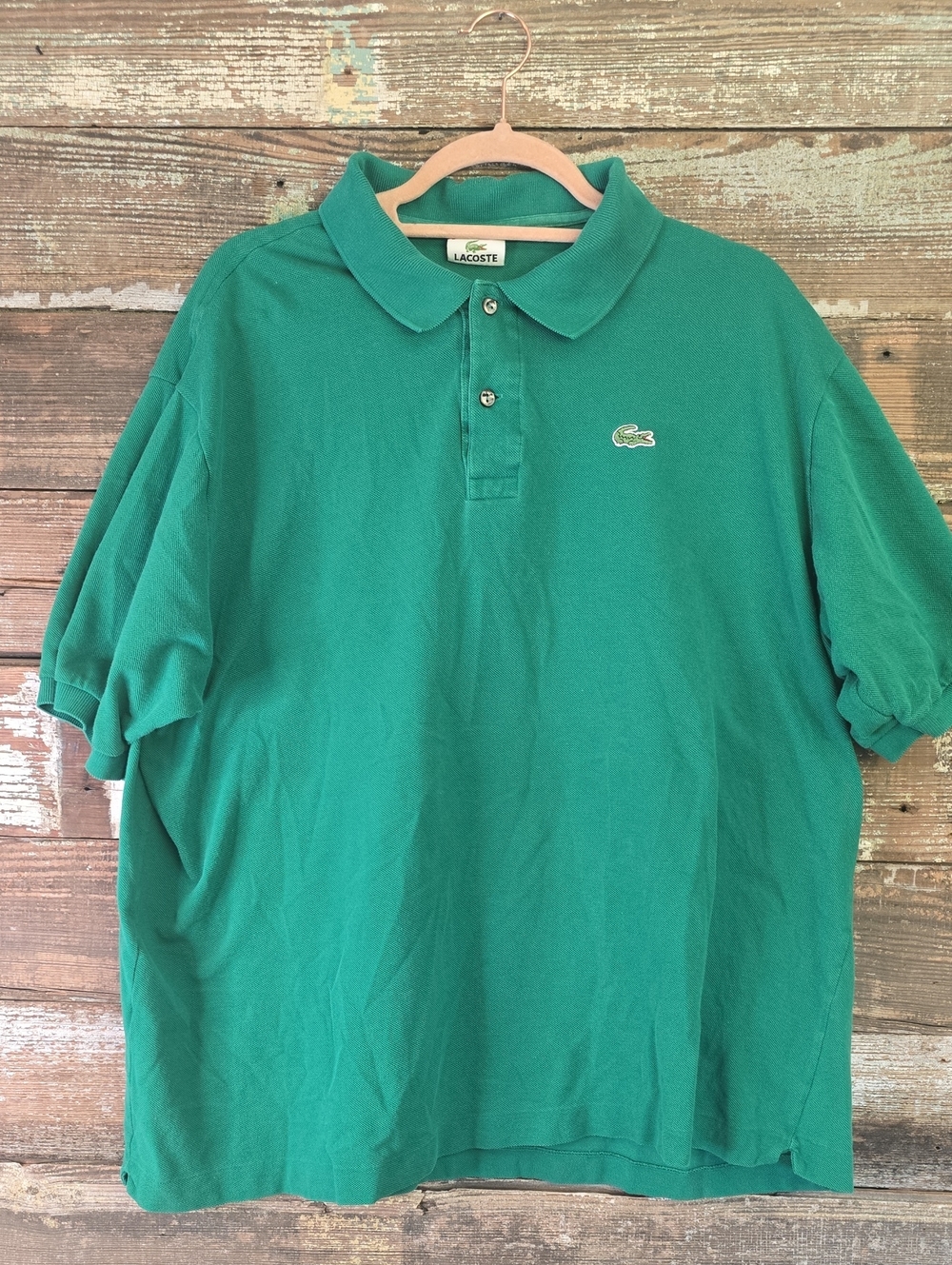 Lacoste Men's Teal Green Polo Shirt with Embroidered Crocodile